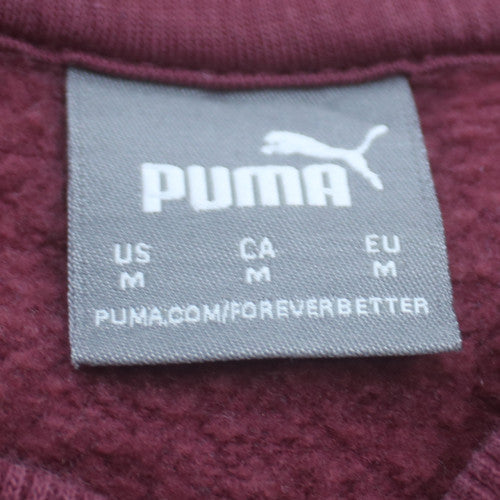 Puma Men Red Crew Neck Pullover Sweatshirt Size M