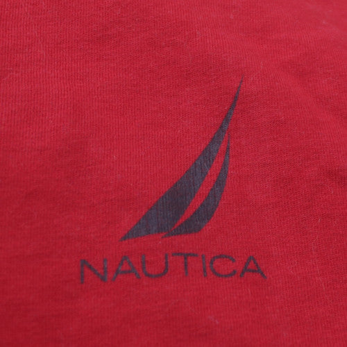 Nautica Men's Red Crew Neck Short Sleeve Graphic T-Shirt XXL