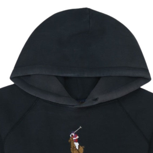 Polo Ralph Lauren Men's Black Embroidered Pullover Hoodie M