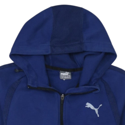 Puma Men's Blue Full Zip Hoodie Size M Sportswear
