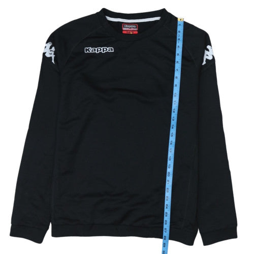 Kappa Men's Black XL Pullover Sweatshirt Crew Neck Sports Top