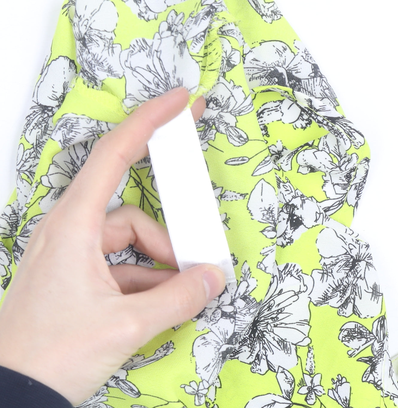 New Look Women's Yellow Floral Camisole Top Size 10