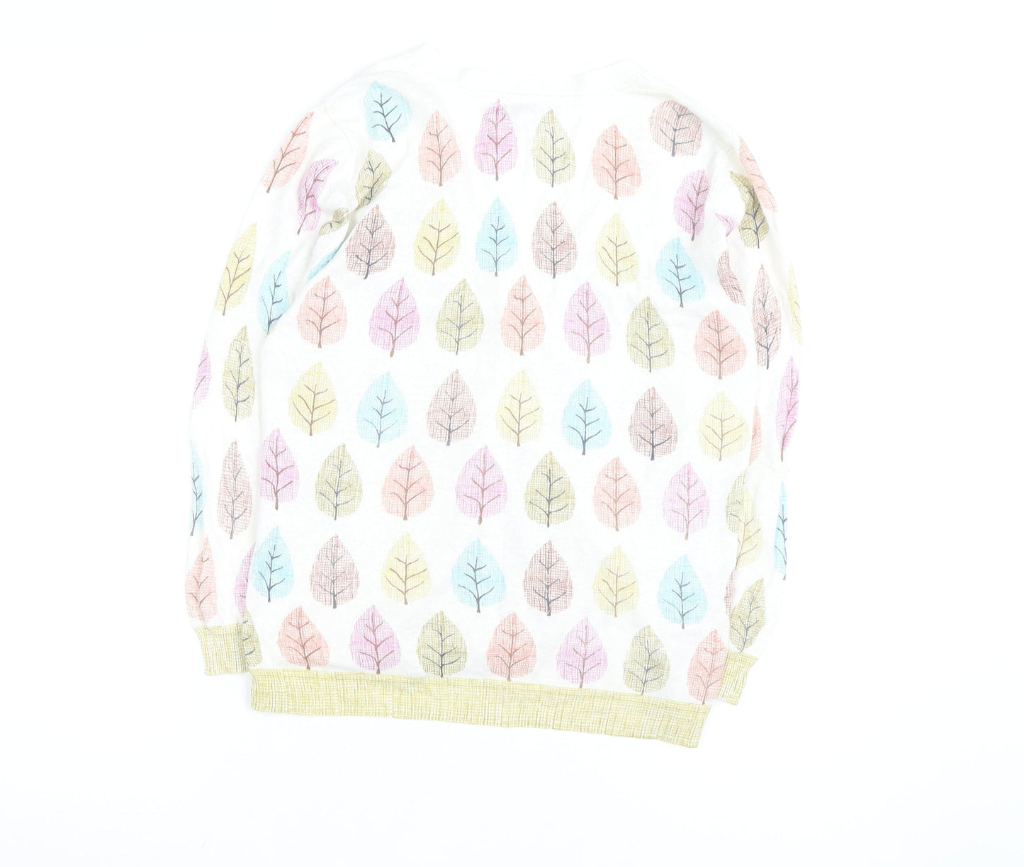 Laura Ashley Women’s Multicoloured Leaf Print Cardigan UK 12