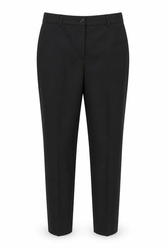 ROSSO35 Women's Black Slim Fit Tailored Trousers Size 12