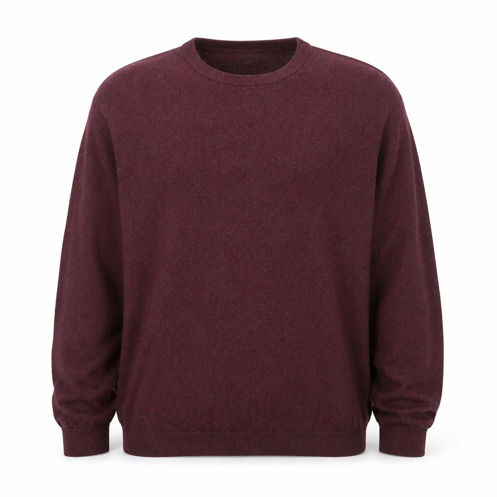 Topman Men's Red XL Cotton Blend Crew Neck Jumper