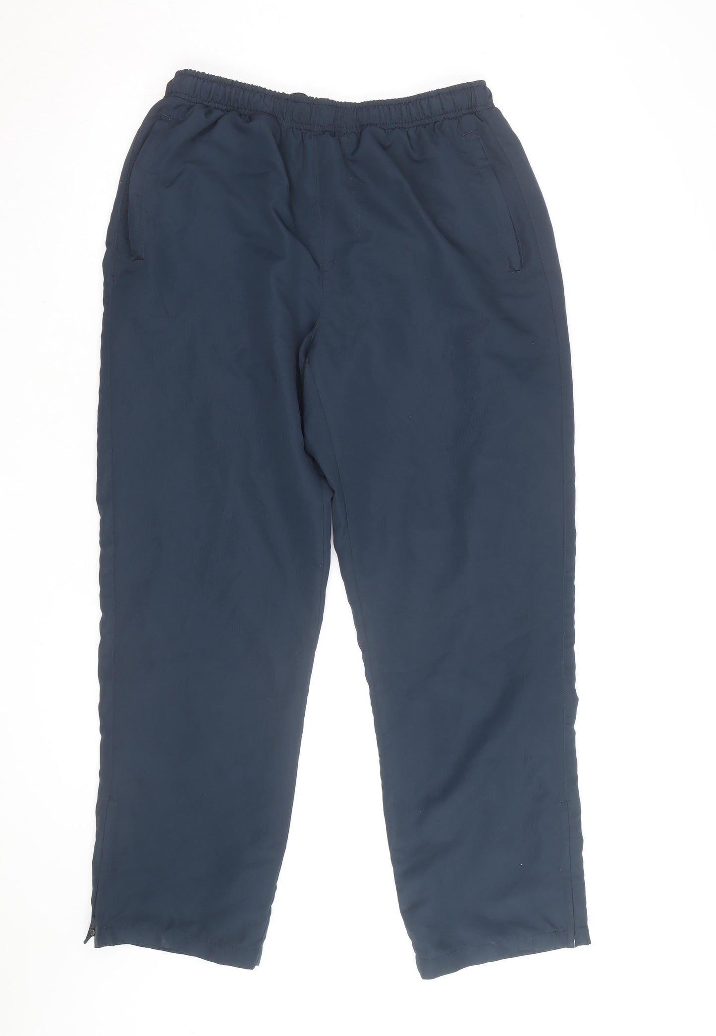 Dunlop Men's Blue L Track Pants Lightweight Woven Polyester Trousers