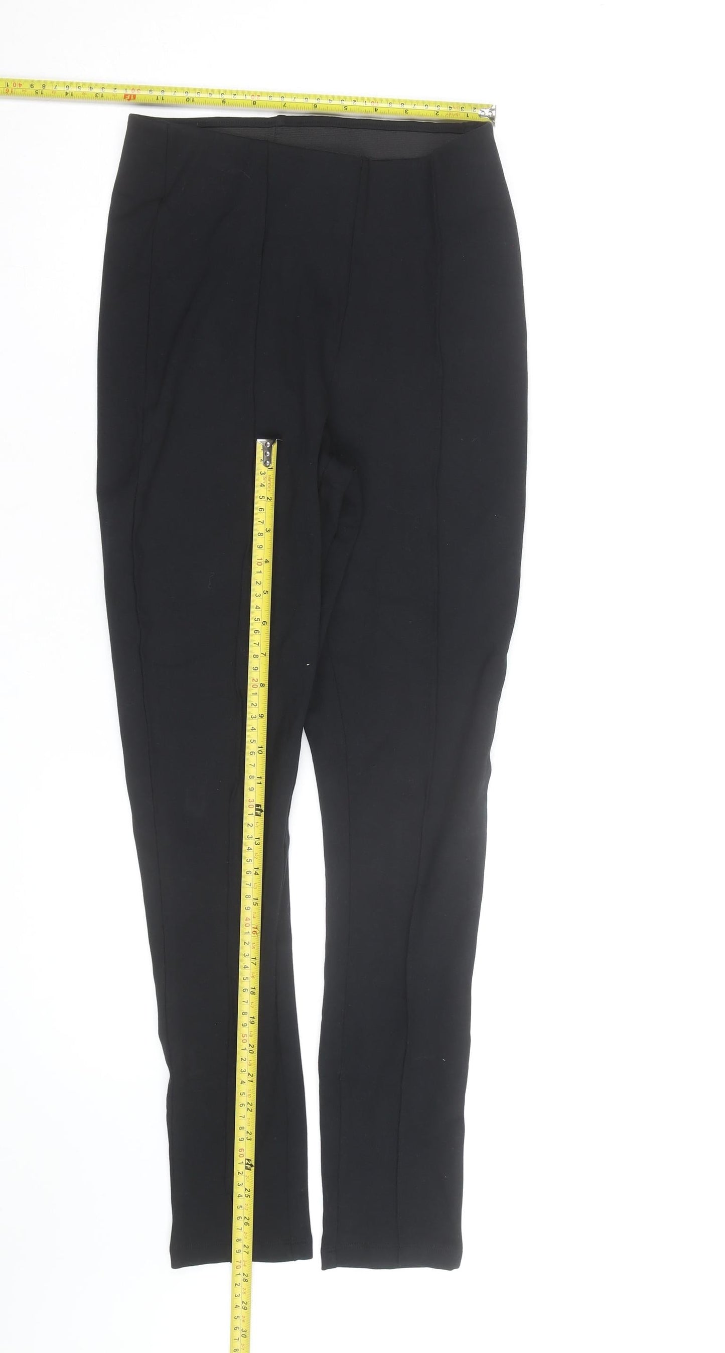 Dunnes Stores Womens Black Slim Leg Stretch Jersey Trousers S