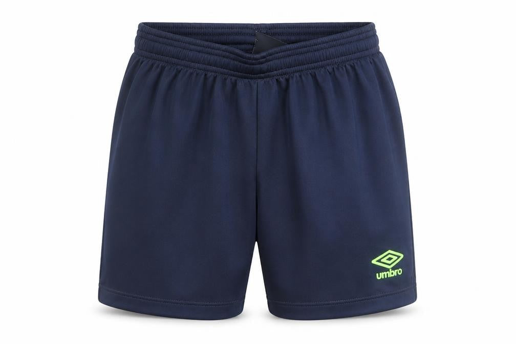 Umbro Boys Navy Blue YM 146 Athletic Shorts Polyester Elastic Waist