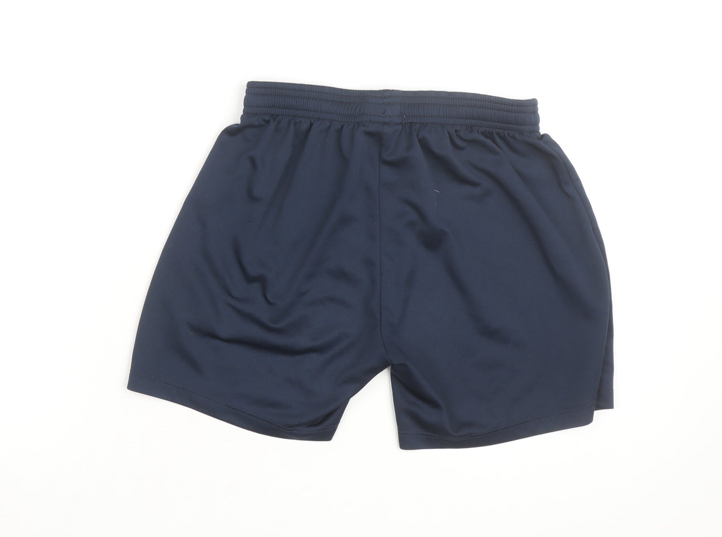 Umbro Boys Navy Blue YM 146 Athletic Shorts Polyester Elastic Waist