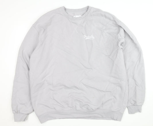 Carlsberg Unisex Grey Pullover Sweatshirt L Beer Logo Fleece
