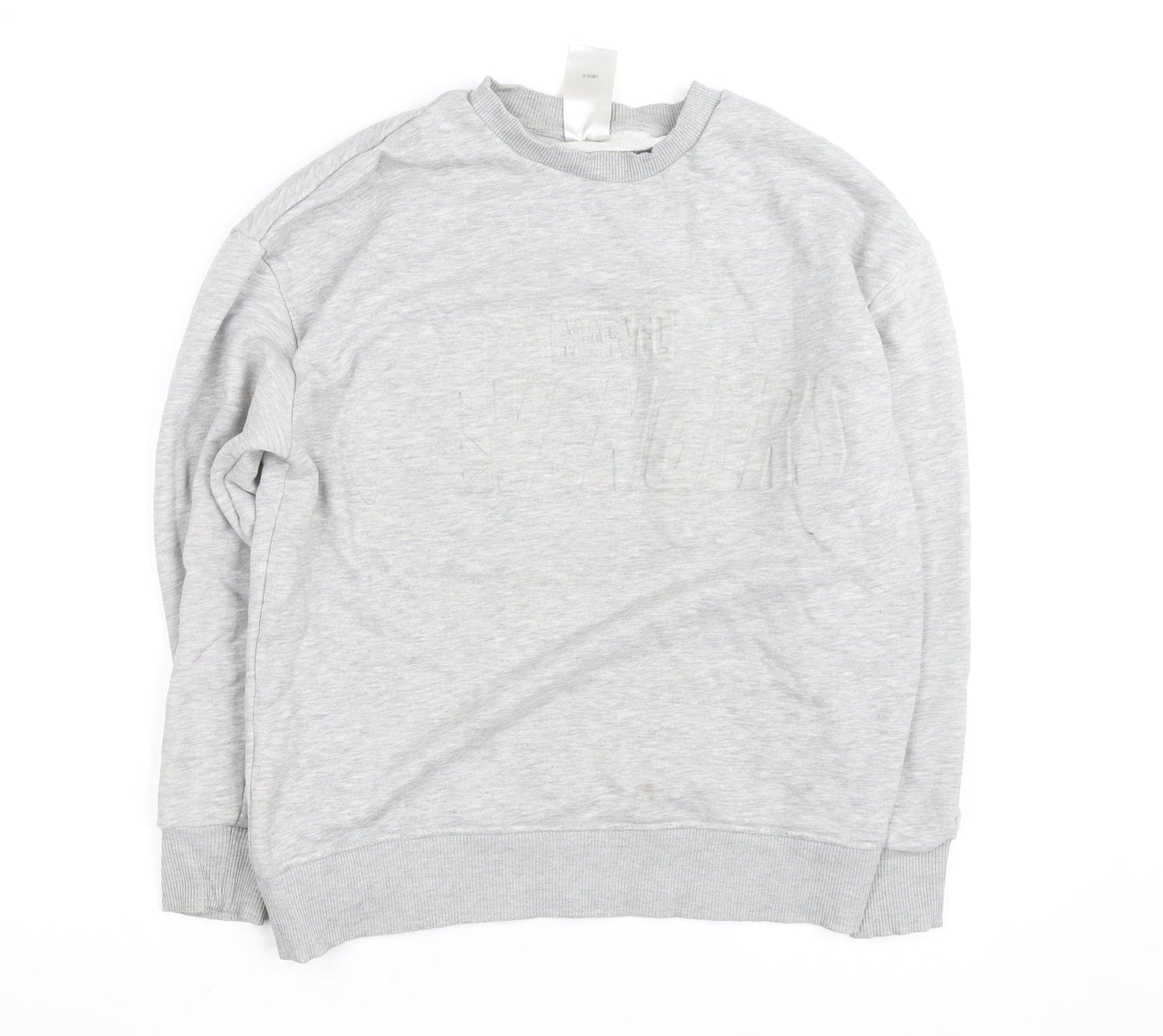 Marvel Men’s Grey Crew Neck Pullover Sweatshirt Size S