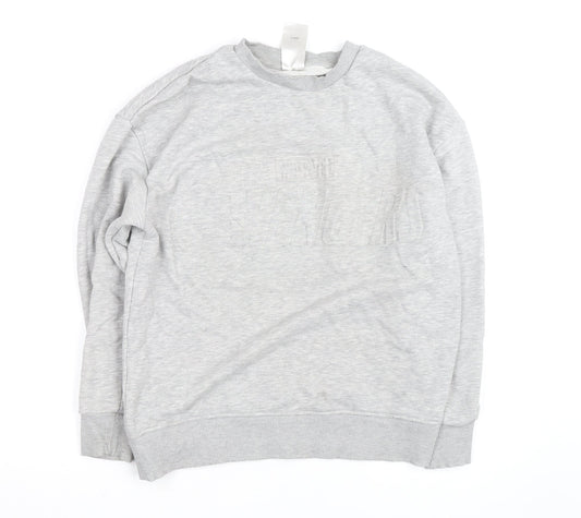Preloved Marvel Men’s Grey Crew Neck Pullover Sweatshirt Size S - Front