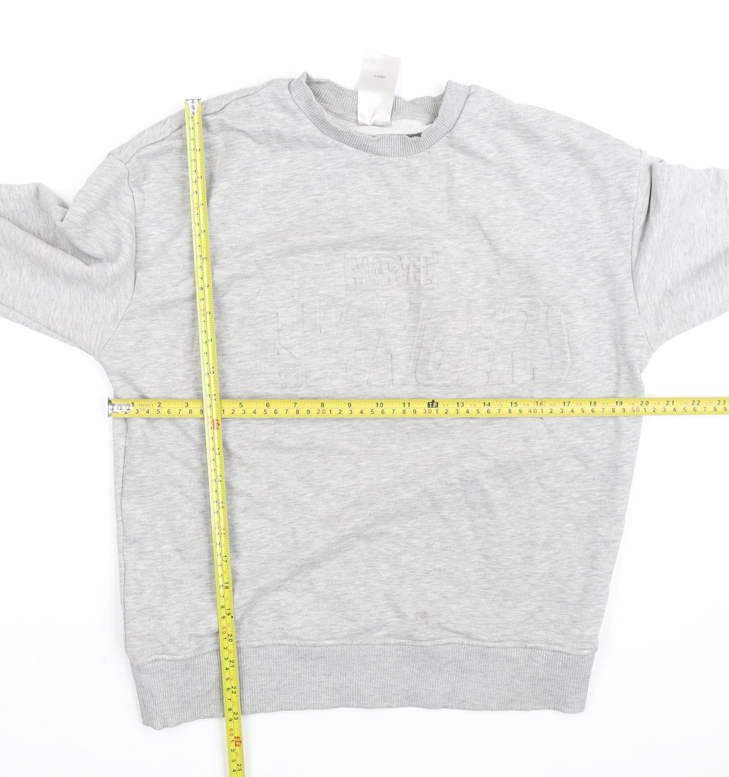 Marvel Men’s Grey Crew Neck Pullover Sweatshirt Size S