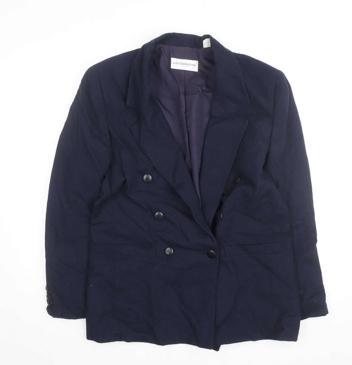 Liz Claiborne Men's Blue Wool Classic Blazer Jacket Size M