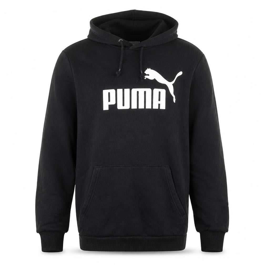 Puma Men's Black Pullover Hoodie Small Logo Graphic Sweatshirt
