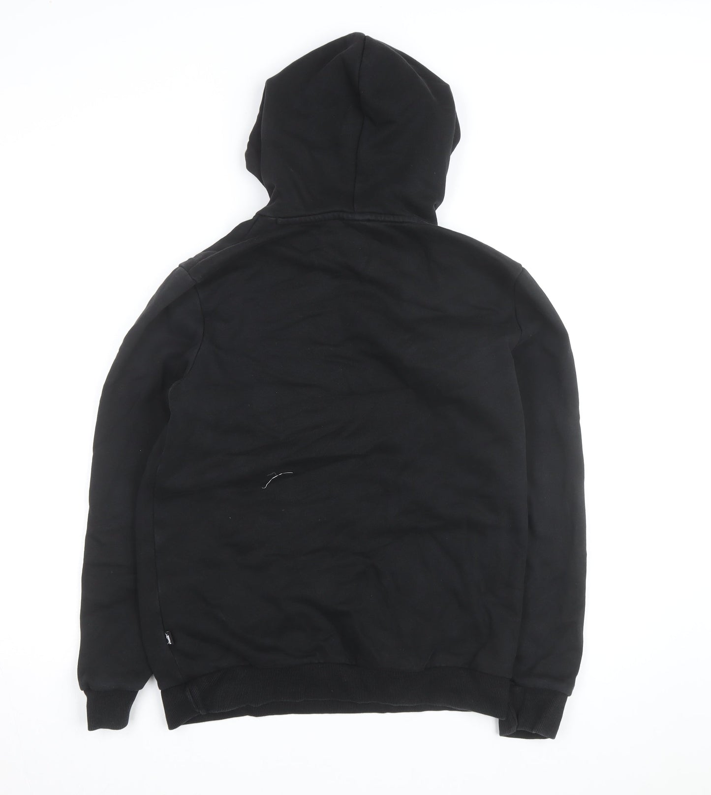 Puma Men's Black Pullover Hoodie Small Logo Graphic Sweatshirt