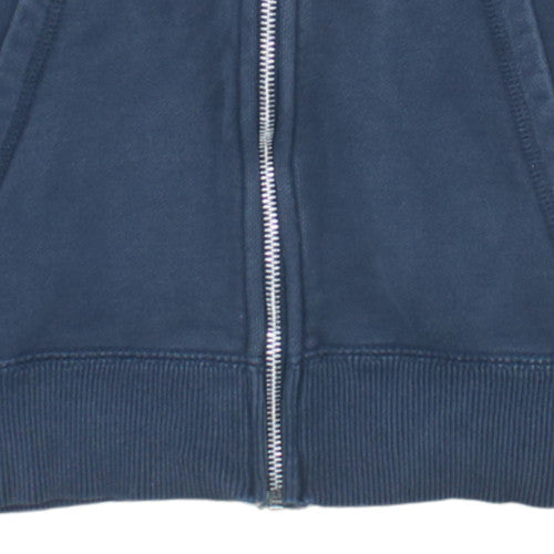Nike Men's Blue Full Zip Hoodie Size M Cotton Fleece Sweatshirt