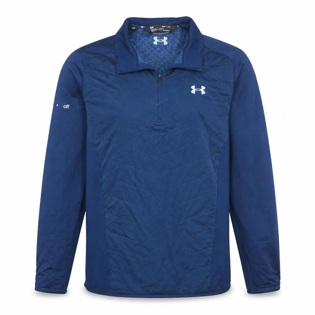 Under Armour Mens Blue 1/4 Zip Pullover Sweatshirt Size S