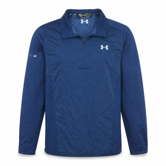Under Armour Mens Blue 1/4 Zip Pullover Sweatshirt Size S