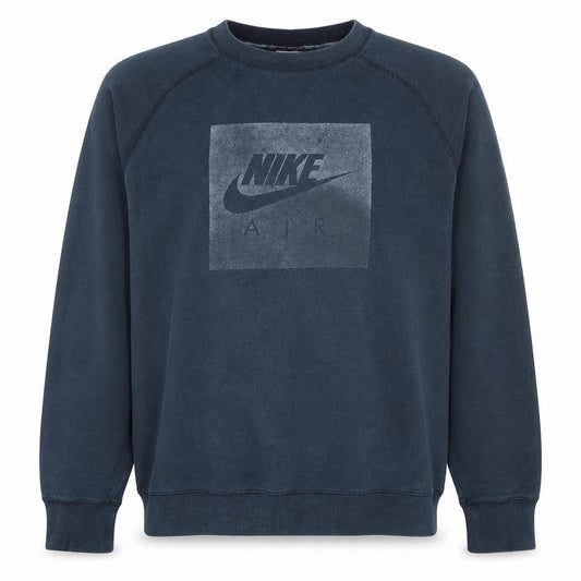 Nike Men Blue Air Logo Pullover Sweatshirt Size M