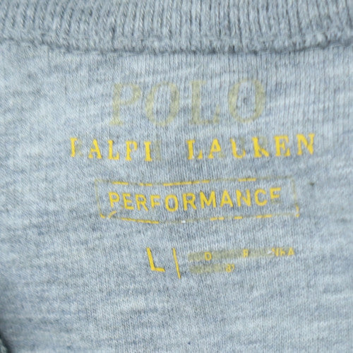 Ralph Lauren Men’s Grey Full Zip Cotton Jumper L Classic Knit