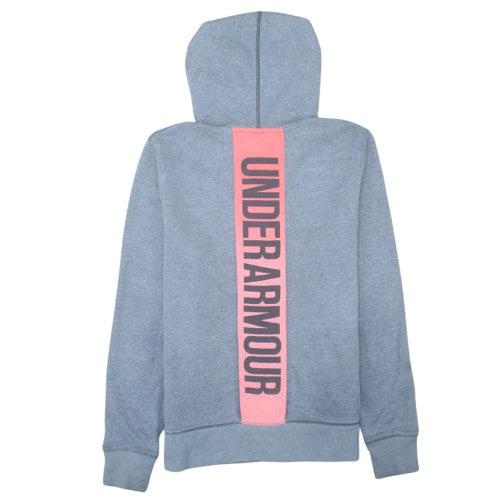 Under Armour Womens Grey Full Zip Hoodie Medium Loose Fit