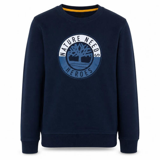 Timberland Boys Navy Blue Crew Neck Graphic Print Sweatshirt 16/17 Years M