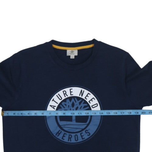 Timberland Boys Navy Blue Crew Neck Graphic Print Sweatshirt 16/17 Years M