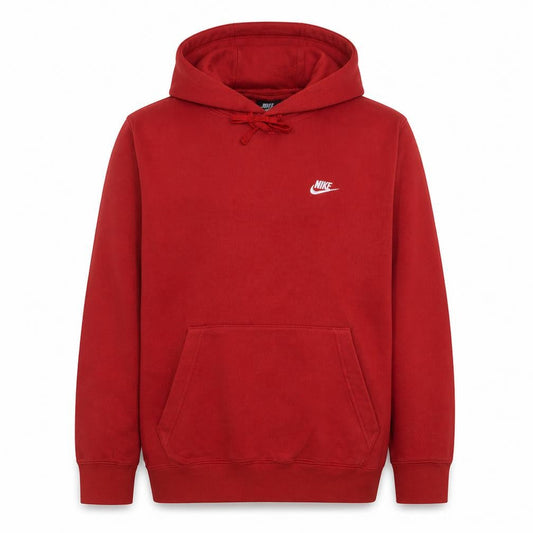 Nike Men's Red Pullover Hoodie L Fleece Sportswear