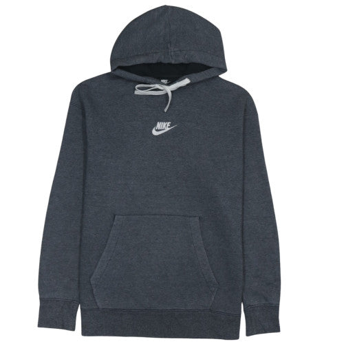 Nike Men's Grey Pullover Hoodie M Regular Fit Fleece Sportswear