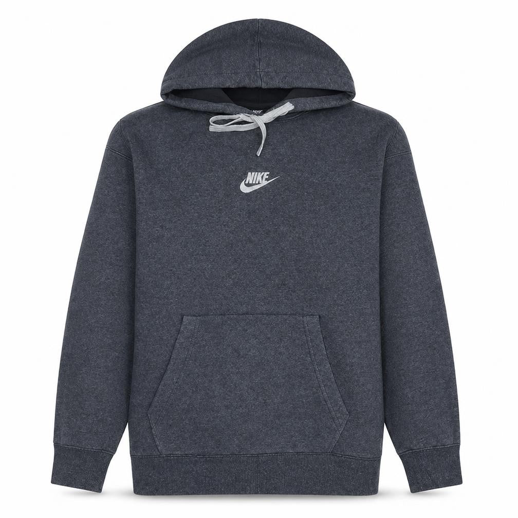 Nike Men's Grey Pullover Hoodie M Regular Fit Fleece Sportswear