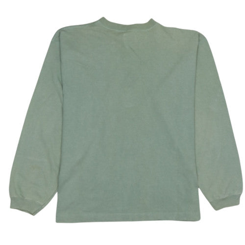 Levi's Men's Green Henley Sweatshirt Size L Vintage Cotton