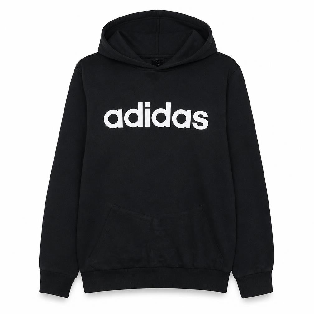 Adidas Women Black Pullover Hoodie Size L Hooded Sweatshirt
