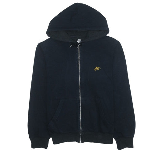 Nike Men Black Full Zip Fleece Hoodie M Regular Fit Sportswear