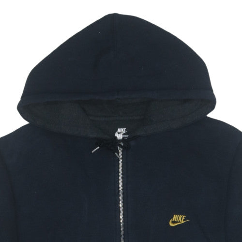 Nike Men Black Full Zip Fleece Hoodie M Regular Fit Sportswear