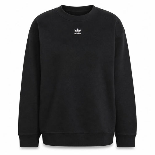Adidas Womens Black Size 16 Crew Neck Pullover Sweatshirt