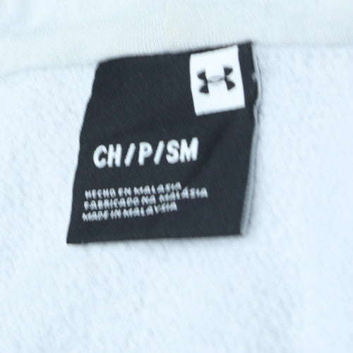 Under Armour Men’s White Full Zip Hoodie Size S Regular Fit