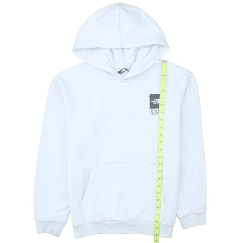The North Face Boys White XL Pullover Hoodie Cotton Blend Graphic Print