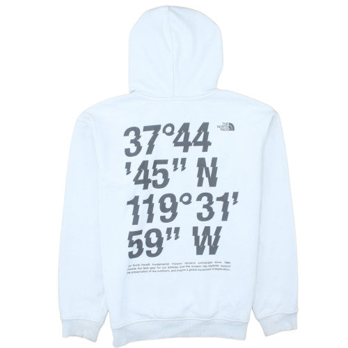 The North Face Boys White XL Pullover Hoodie Cotton Blend Graphic Print
