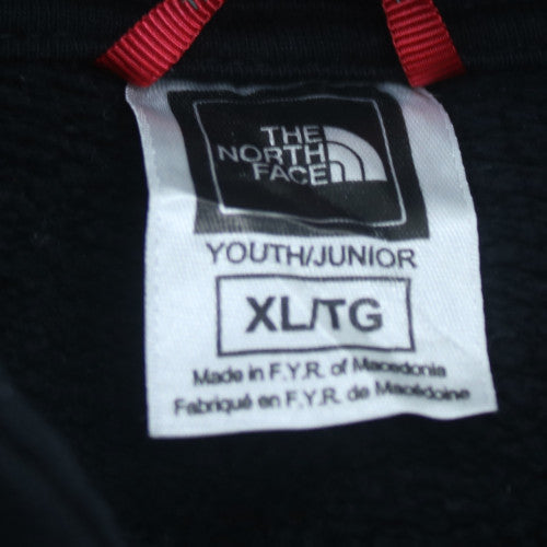 The North Face Boys Black XL Pullover Hoodie 100% Cotton Graphic Logo
