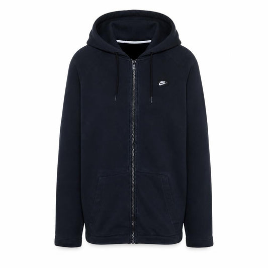 Nike Men’s Black Full Zip Hoodie Size S Regular Fit Fleece Sportswear