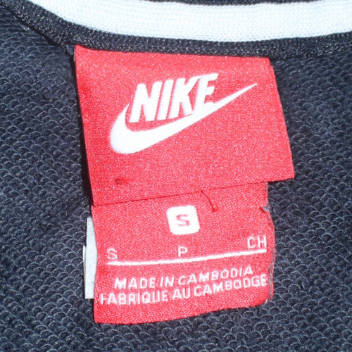 Nike Men’s Black Full Zip Hoodie Size S Regular Fit Fleece Sportswear