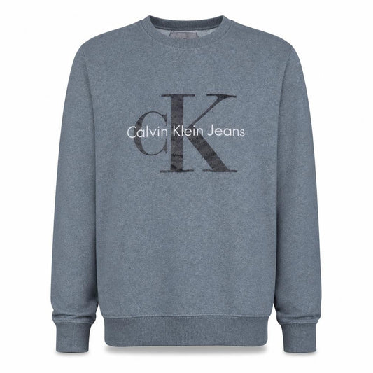 Calvin Klein Jeans Men's Grey 2XL Logo Crew Neck Sweatshirt