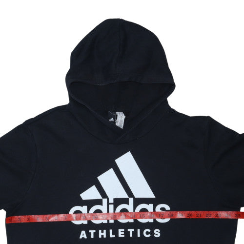 Adidas Men's Black XL Pullover Hoodie Athletic Logo Sweatshirt