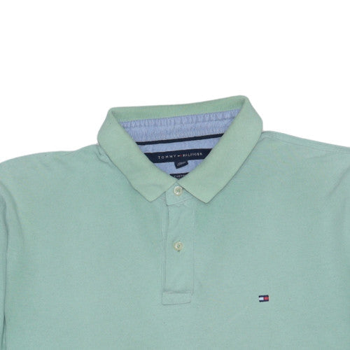 Tommy Hilfiger Men's Green Custom Fit Polo Shirt Size M