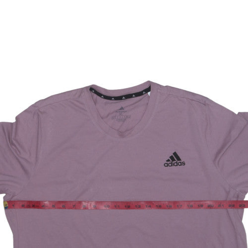 Adidas Men's Purple XL Crew Neck AEROREADY Sports T-Shirt