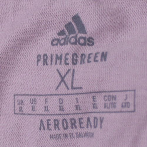 Adidas Men's Purple XL Crew Neck AEROREADY Sports T-Shirt