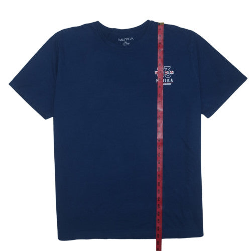 Nautica Men's Navy Blue XXL Crew Neck Nautical Graphic Cotton T-Shirt
