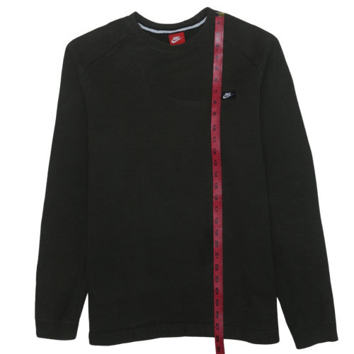 Nike Men's Black Crew Neck Pullover Sweatshirt L Regular Fit