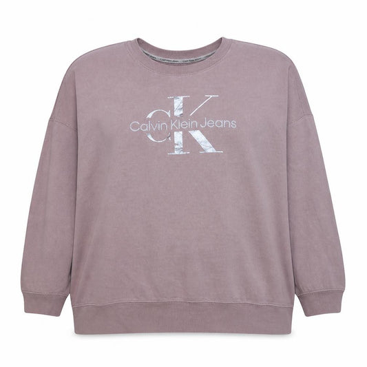 Calvin Klein Jeans Womens Pink Pullover Sweatshirt 3XL Relaxed Fit